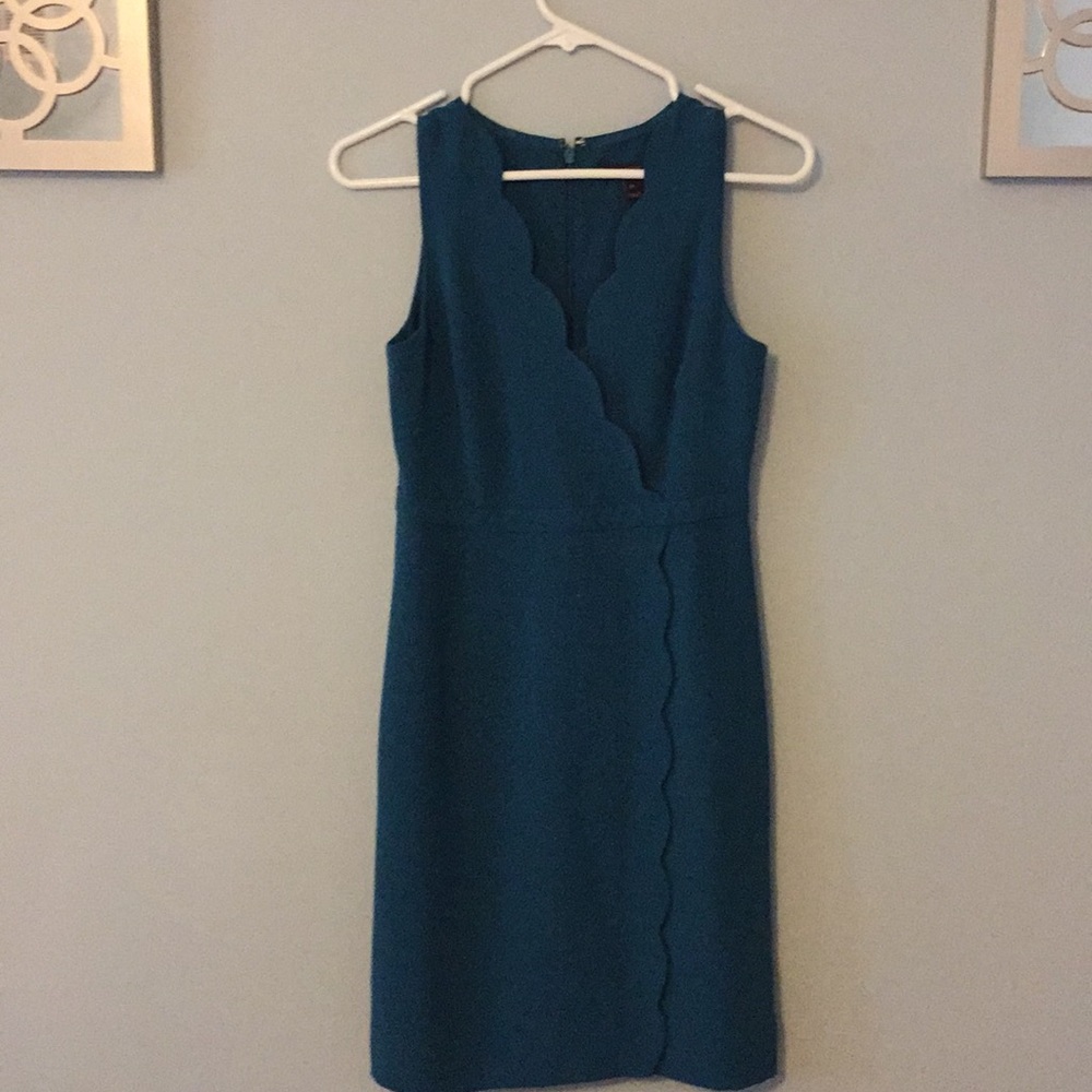 Jcrew scalloped dress, brand new
